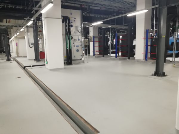 聚氨酯地坪施工场景示意图