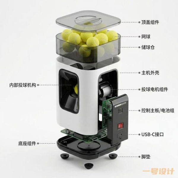 一号设计爆炸图演示