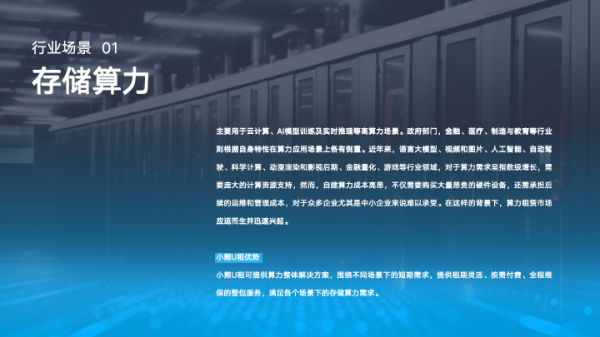 小熊算力产品矩阵